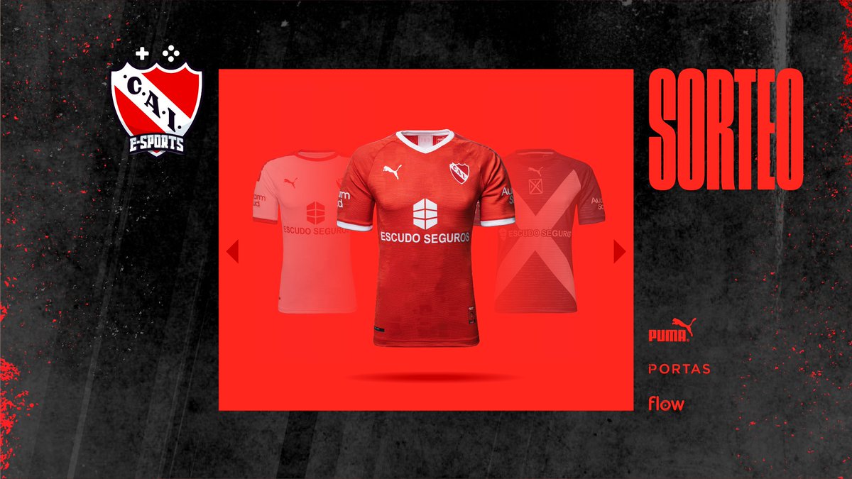 C. A. Independiente eSports (@caiesports) on Twitter photo Sabemos que estás jugando mucho. Es hora de que tengas un premio. O dos 😏
¿Querés ganar indumentaria del Rey de Copas? Es fácil: RT a esta publicación y seguí a <a href="/CAIesports/">C. A. Independiente eSports</a>. Listo.
#TodoRojo 🔴 Sabemos que estás jugando mucho. Es hora de que tengas un premio. O dos 😏
¿Querés ganar indumentaria del Rey de Copas? Es fácil: RT a esta publicación y seguí a <a href="/CAIesports/">C. A. Independiente eSports</a>. Listo.
#TodoRojo 🔴