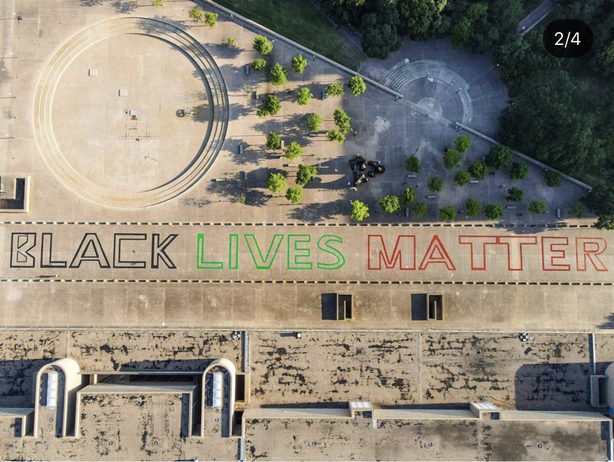 DDDNights's tweet photo. Black Lives Matter murals around Downtown &amp; Deep Ellum. 🖤🖤🖤🖤 https://t.co/r2nh3gIstS