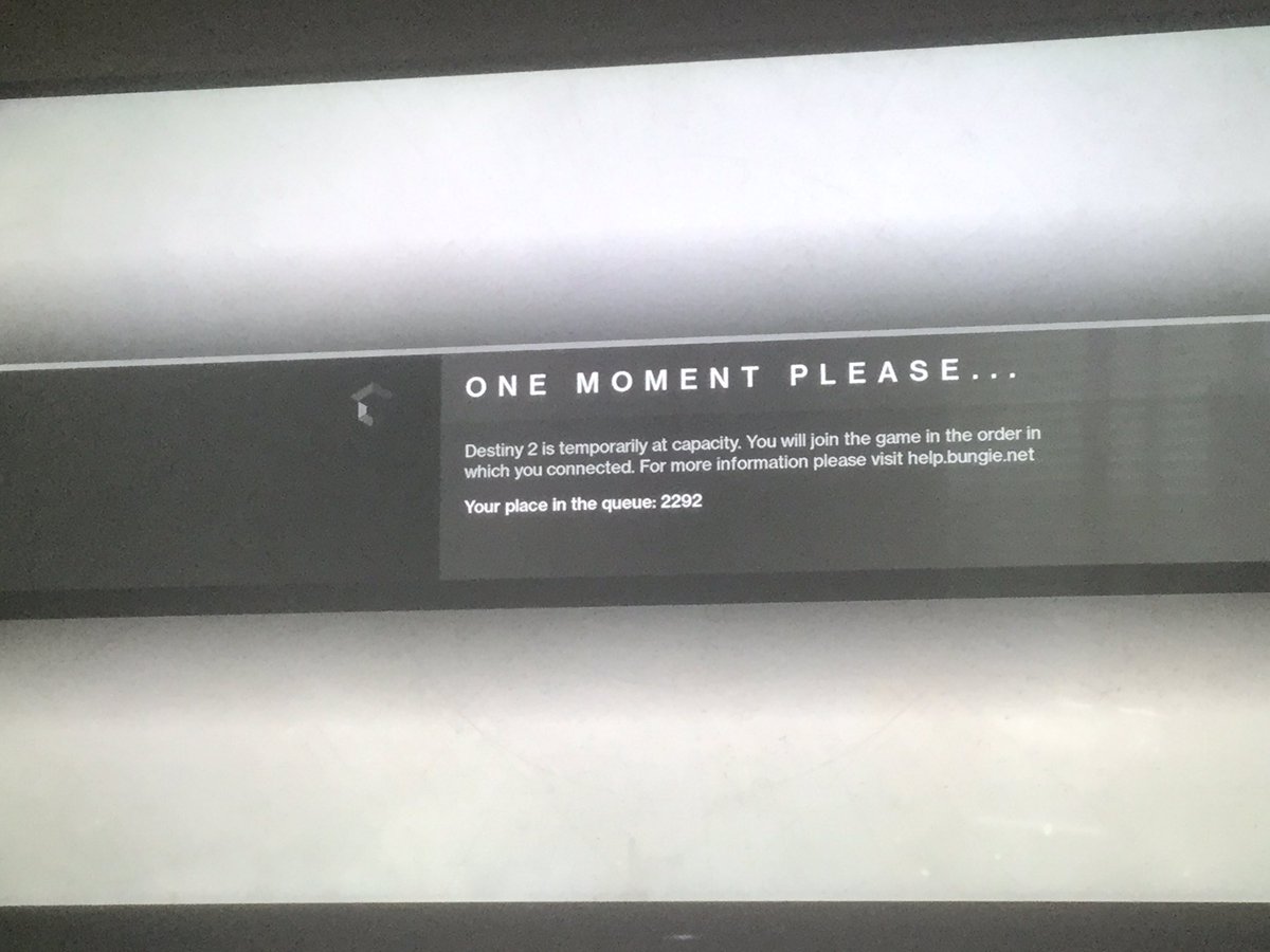 teckietoy's tweet photo. @DestinyTheGame @Bungie Nice start to the season. You boot me off then make me wait to in Queue to get back on.... https://t.co/Ovdl7gNthz