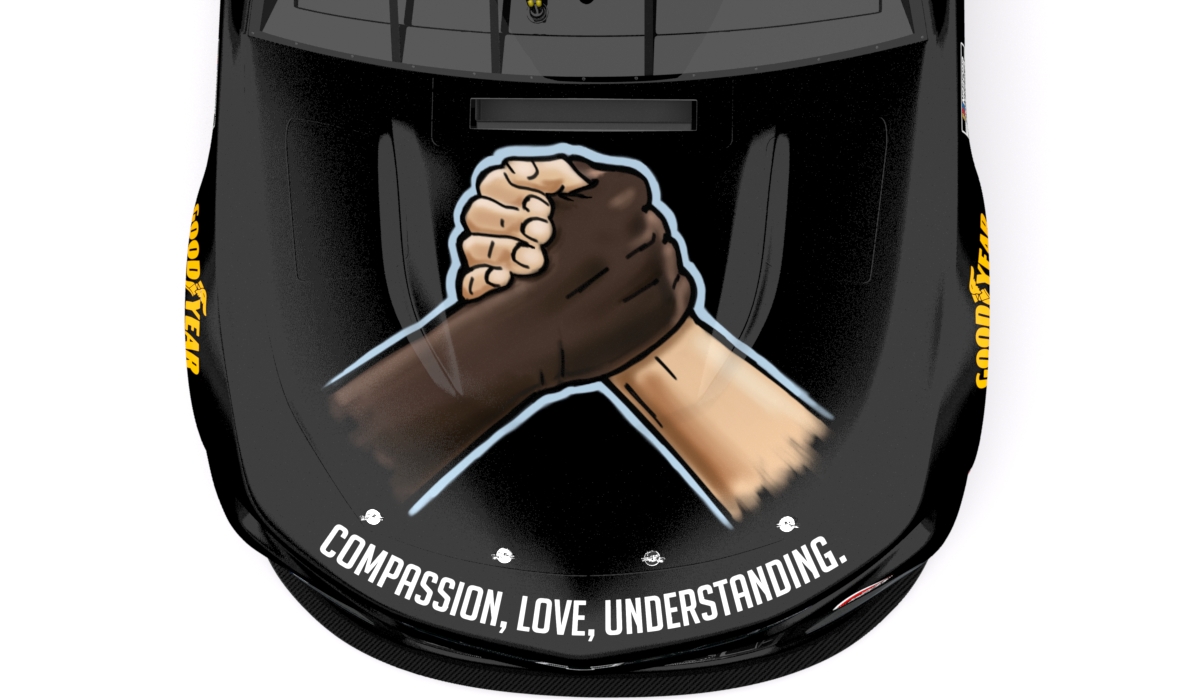 jim_utter's tweet image. NEWS: @BubbaWallace to sport #BlackLivesMatter paint scheme on his No. 43 @RPMotorsports Chevrolet in Wednesday night's #NASCAR Cup Series race at @MartinsvilleSwy