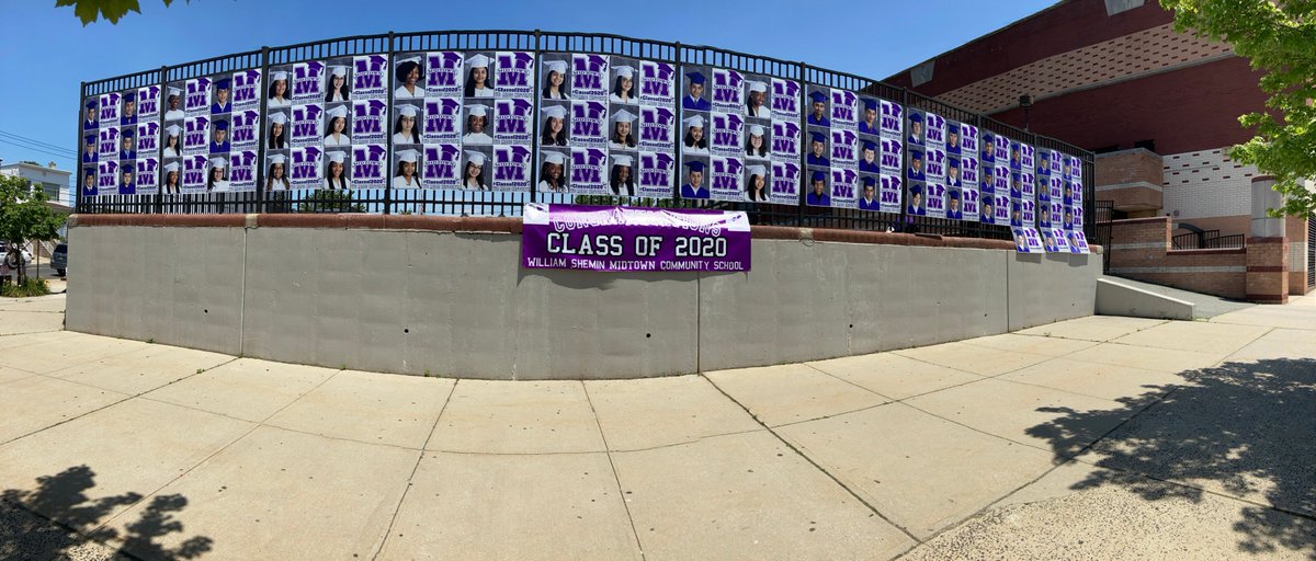 Thanks to the WSMCS PTO for supplying the Banners for the Class of 2020. At  WSMCS, "we Love our PTO!"  💜🎓💜🎓