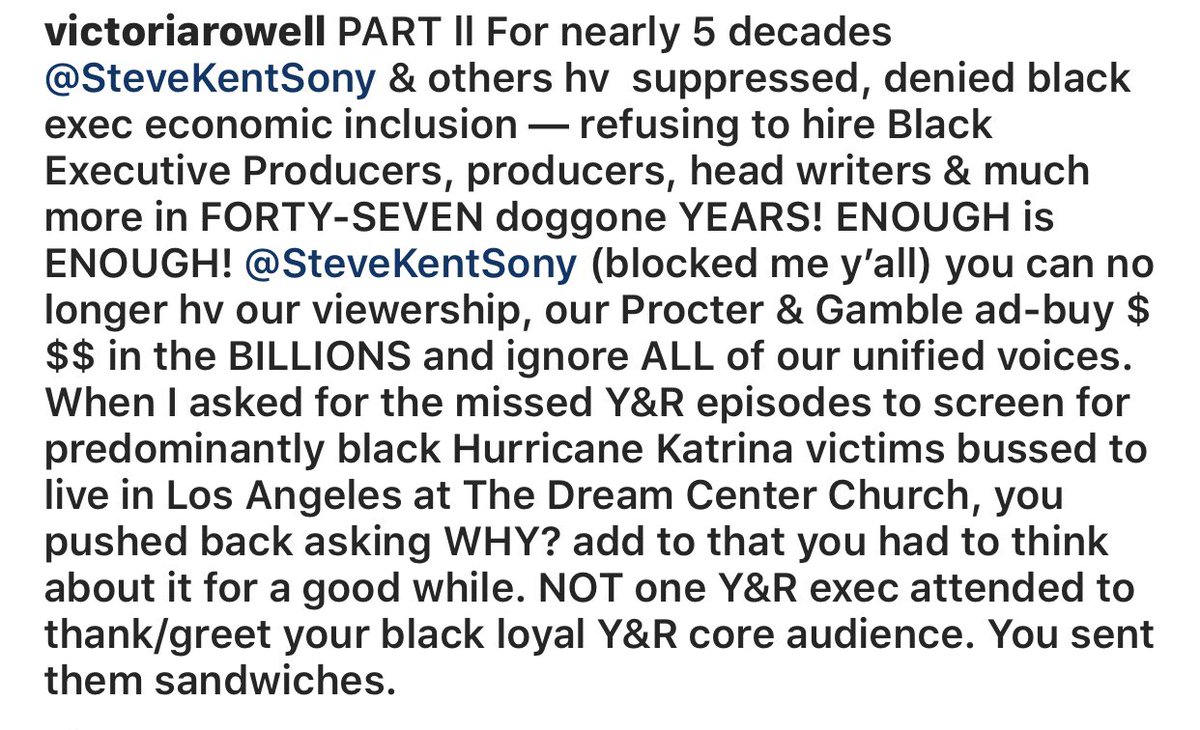 Michelle_NasheP's tweet photo. @victoriarowell has spoken and adressed the problems she faced🙏🏾
The network should #supportblackactors
We want #DiversityandInclusion
#SpeakupSoapTwitter
#YR #soaptwitter #bringbackDru ❤️ https://t.co/gdUj6O8H9J