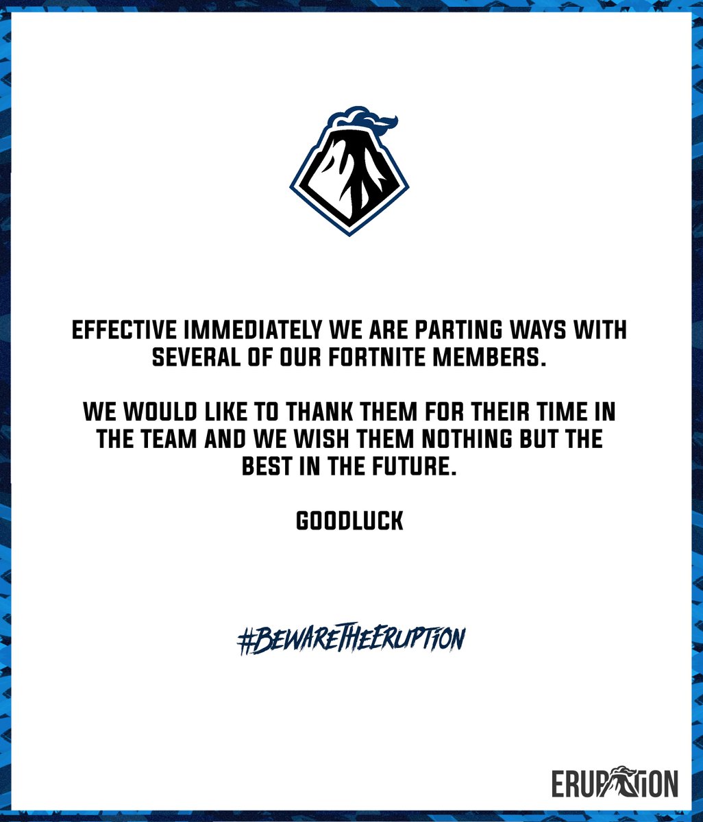 TeamEruptionGG's tweet photo. 💙🌋 https://t.co/VFuVRfoUdv