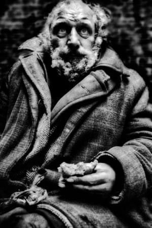 ‘At the Salvation Army’s Booth House, I asked this gentleman if I could take his portrait to which he replied, “Of course, old chap.” What surprised me was his posh accent. He then started quoting from Freud and Shakespeare telling me who said what. But I never knew his story’