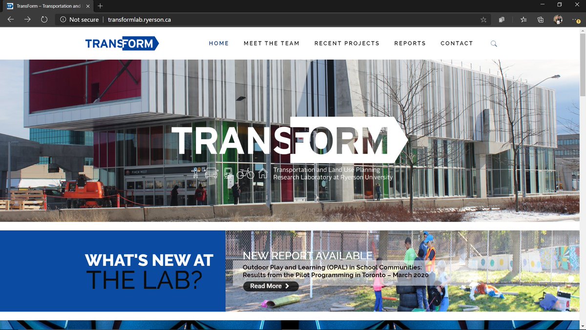 Need Something to Do In Quarantine? Check out our newly updated website! We've added two new reports, a new photo of the month, and more! #TransFormLab @RYSURP @RyersonU transformlab.ryerson.ca