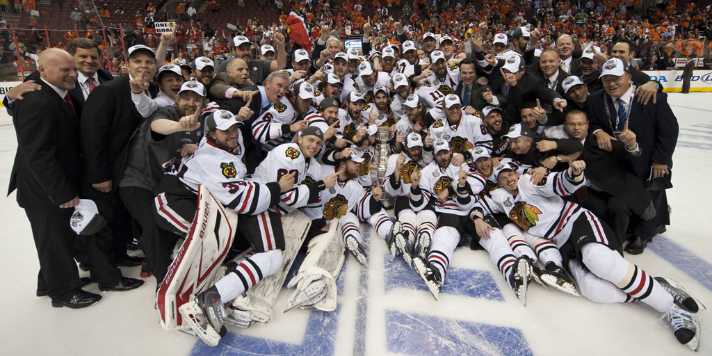 88PKane's tweet photo. Hard to believe this was 10 years ago today…Incredible memories of celebrating the moment with my family, teammates and every single @NHLBlackhawks fan! https://t.co/IgG4A21S6X