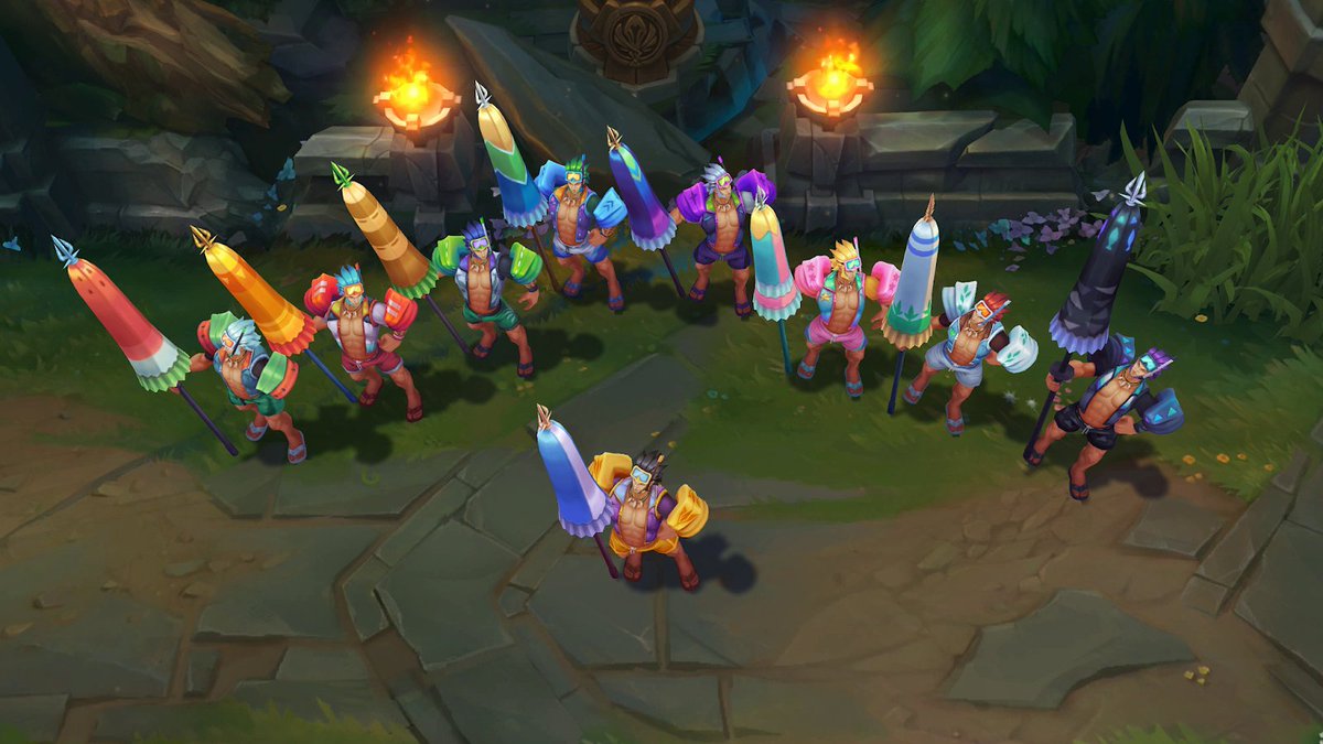 Here's a look at Pool Party chromas (thanks. 