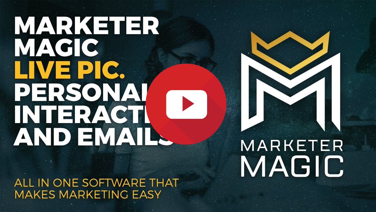 Visualization is the landmark for success. It is with visual emails you can multiply your profitability. 

Live Pic tool of MarketerMagic can literally create highly personalized visual email for your audience.

Watch LivePic in Action --> youtu.be/_MIKejlGPCE