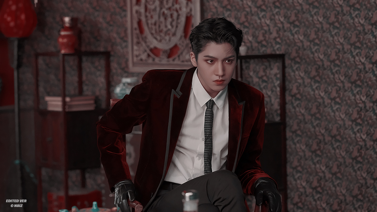 [132/366] : been thinking about wooseok in the red suite.... isn't that too much?!