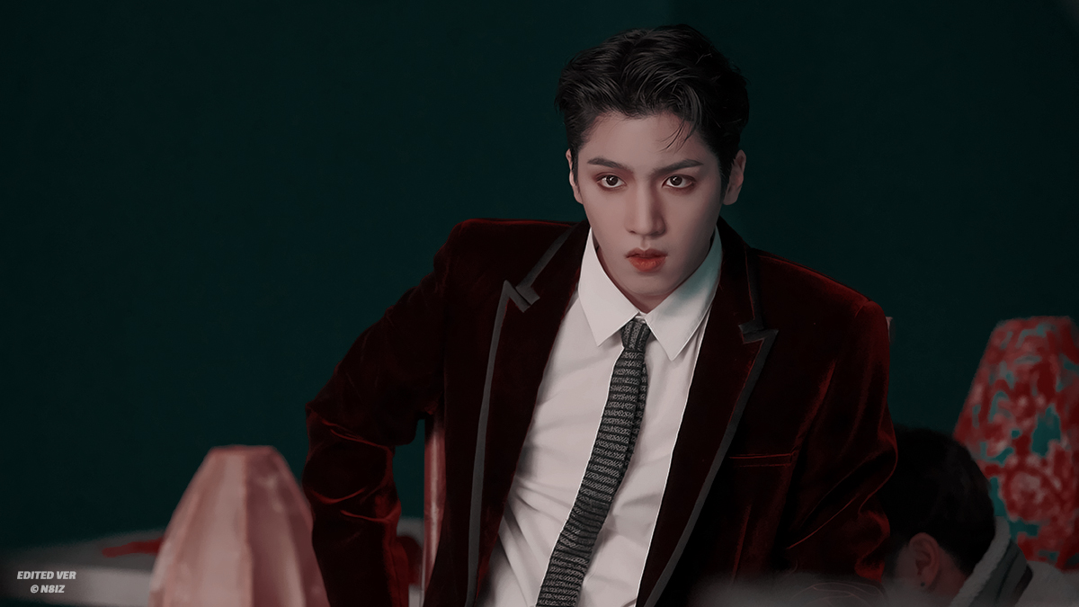[132/366] : been thinking about wooseok in the red suite.... isn't that too much?!