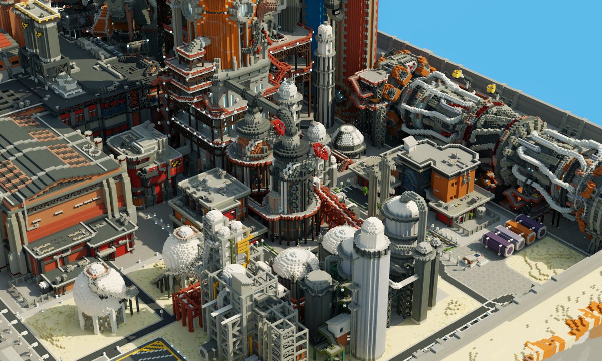 epmessi9800's tweet image. Steam Engine Factory. Built some time around November of 2018, took 3 months with a small town with full interiors around the map. Iskillia made the fantastic green polluted render.