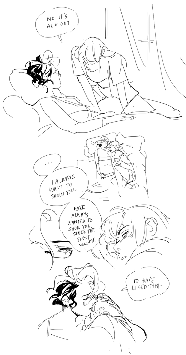 cruella/anita
anita is a writer in this AU tho im not sure if novels or prose (probably both)
there's a long gap between when they broke up in uni and the start of the affair.