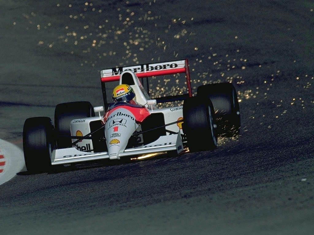 F1 Historical Ayrton Senna Mclaren Mp4 6 Belgian Grand Prix 1991 F1