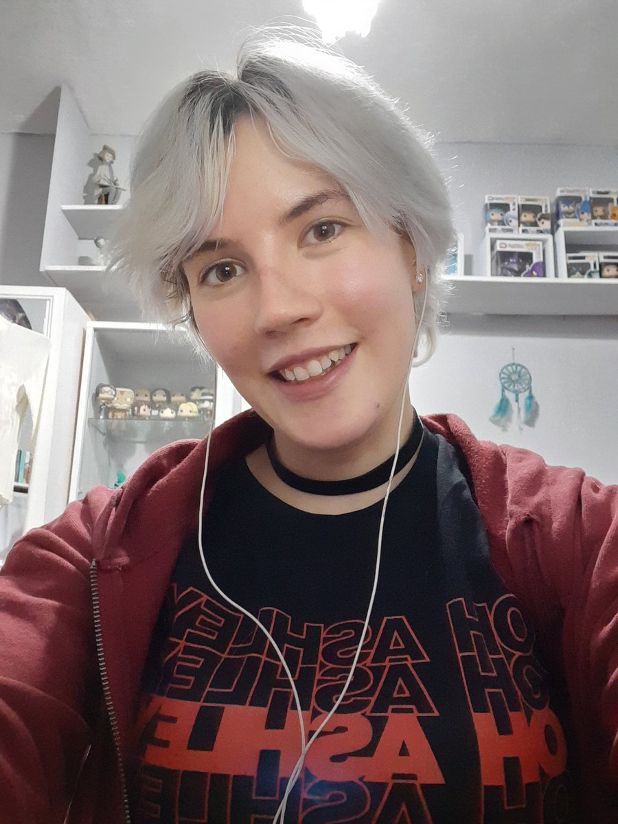 PJenartz's tweet photo. I'm watching the Black lives Matter #HuniCast charity stream while wearing my Oh Ashley T-shirt and working on art with my amazing Hunibun print above my desk. Ashley you are amazing ♥️

Congratulations on 60k+ 😁🎉🎉

@VivziePop 
@AshNicholsArt 
@kovox 
@BrandonLOVESYOU https://t.co/itBll8L6Fy