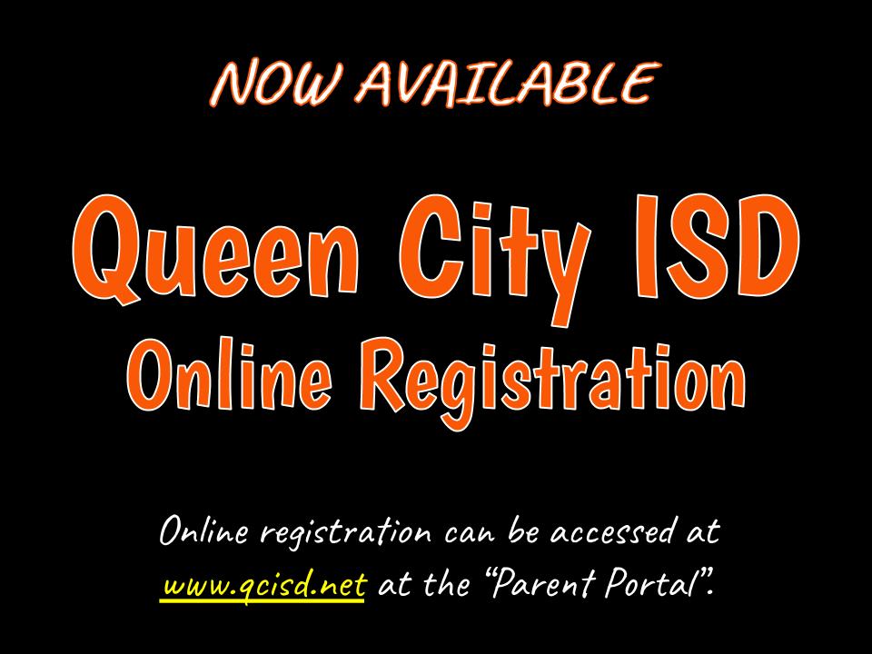 QueenCityISD's tweet photo. Online registration for ALL QCISD students is open at https://t.co/wLpnntPKF7.  PreK and Kindergarten students who are NEW to QCISD may register online but also need to attend a registration day at JKH on July 8th or 9th.  Contact your campus with questions. https://t.co/5S0XWjseSh