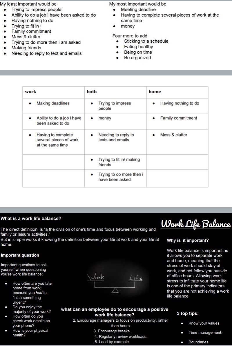 TheGAcademy's tweet image. Year 10s have been hard at work today as part of #MyWeekOfWork - wellbeing, work life balance and the role of HR was focus for Tuesday 💜 @OakNational @CareerEnt @Careers_Hall 

Here’s a preview of some of the great work being done at home by our Globalers 👉👉
