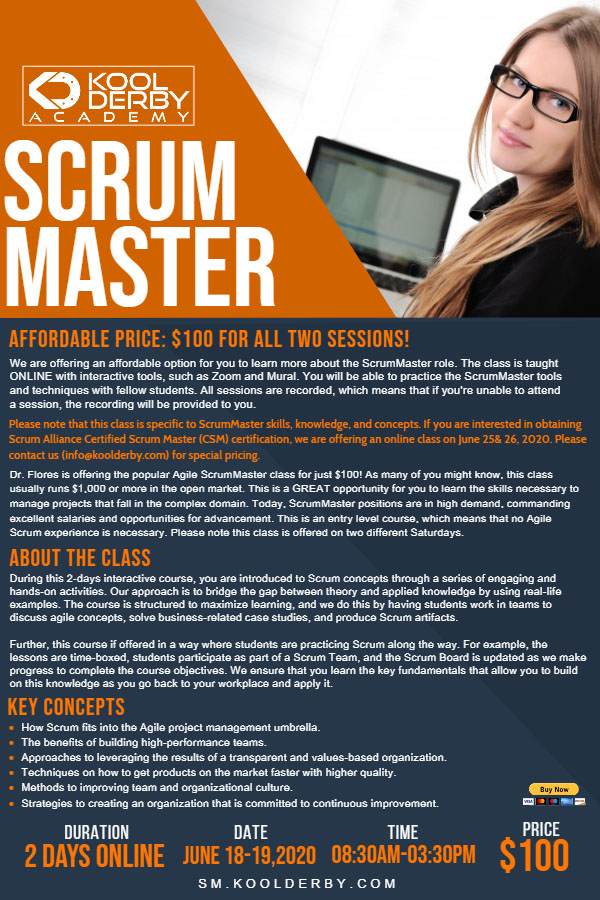 JimmieF74367657's tweet photo. Here's an Online class to help you to gain knowledge on #ScrumMasterRole and helps You will be able to practice the ScrumMaster tools and techniques! Register now @ https://t.co/hI43iXs0Zm https://t.co/cYZwl6UwyJ