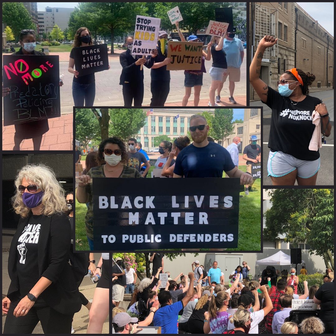 Public defenders in Lexington and Louisville marched last night in support of #BlackLivesMatter
#BLM #PD #KentuckyDPA #KYDefenders