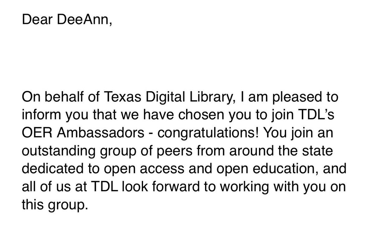 deeanncarol's tweet photo. Excited for this opportunity! 💯 @TXDigLibrary @UTSA_Libraries https://t.co/sk1qPYabyi