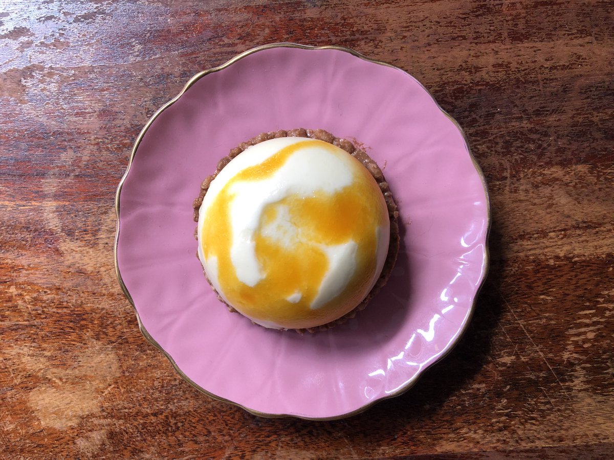 Passionfruit Cheesecake from Fleur du Jour - what a treat! Stop in for some #patisserie to go, open six days a week at 603 #StClairWest