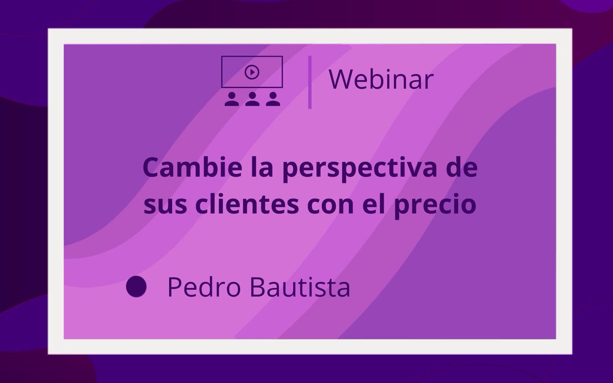 PASSMexico's tweet photo. Conéctate al webinar💻Cambie la perspectiva de sus clientes con el precio donde aprenderá como la #analitica le puede ayudar a escoger el mejor precio 💰y ser relevante frente a sus competidores 🎯

Registro👉 https://t.co/9GGUD3JFBR 

📅 Fecha: 17 de junio
🕛 Hora: 4:00 p.m. https://t.co/inzQDgWg4a