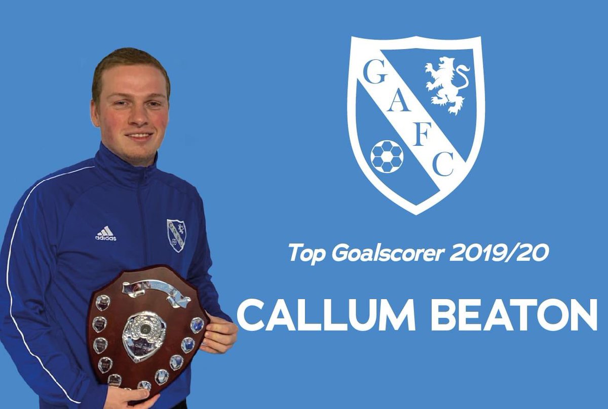 2019/20 GAFC Top Goalscorer: Callum Beaton