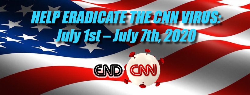 SamParkerSenate's tweet photo. @JackPosobiec To eradicate a virus we only need to stop its spread.
During Independence Week, that's exactly what we'll do--eradicate the #CNNVirus.
Patriots, on July 1-7, join me in completely shunning & killing CNN.
Details hereπ
https://t.co/rBIG9Fz3e4 https://t.co/pFmhhRdBeU