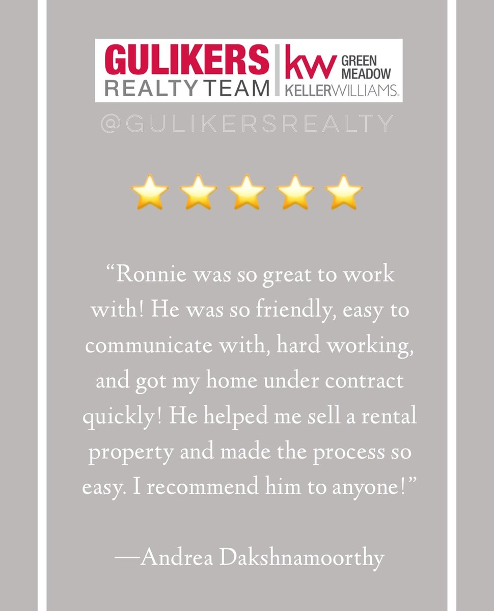 If you are a previous client or ours, please take a moment to leave us a review on Facebook and/or Google!
.
.
.
REAL ESTATE WITH RESULTS.
405-203-6709
GulikersRealtyTeam.com
.
.
.
#realtorreviews
#okcrealtorreviews
#okcbusinessreviews
#realestatereviews
#realtorreviewsokc
#okc