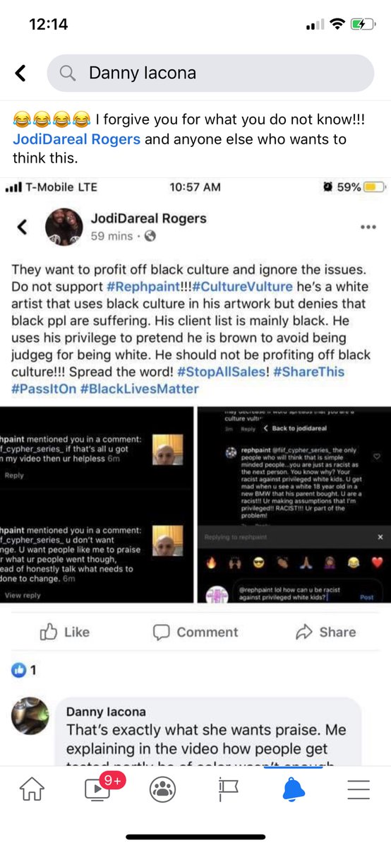 JodiDareal's tweet photo. Hey#BlackTwitter, Spread this, a white artist uses black culture in 90% of his art and does not support the movement. He says he can make more $ off of black culture than a black artist #BlackLivesMatter #StopAllSales #Rephpaint #Fortunecanvas https://t.co/Er2GiiNJsy