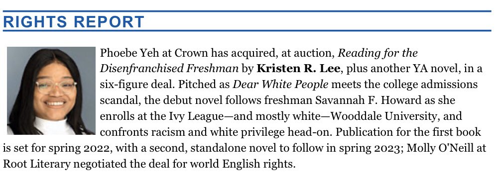 kristenleebooks's tweet photo. I’ve sat on this for 6 months now not believing it was happening to me. I manifested this deal for over four years. I’m so glad I didn’t give up even when this was a “secret” and I had no one cheering for me to go on. 
Y’all I’m finna have BOOKS out! 🥳

#amplifyBlackvoices https://t.co/jhRxg7ZRPB
