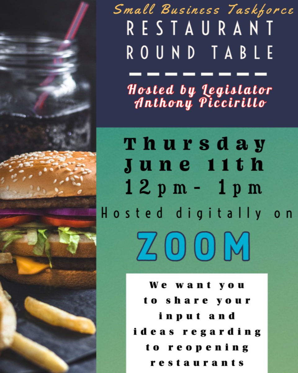 GopSuffolk's tweet image. Join Anthony Piccirillo for a Restaurant Roundtable. suffolkcountygop.com/calendar

#GOPEvents #SCGOP