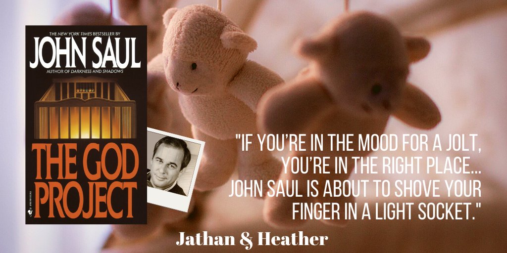 JathanHeather's tweet photo. Love a #creepy #thriller that blends #Science with edge-of-your-seat #suspense? Look no further than #JohnSaul's #classic, #TheGodProject. #Read our #review -->> https://t.co/hcdLe1D5J8. #jathanandheatherbooks #scifi #book #books https://t.co/MqMFdjIDfk