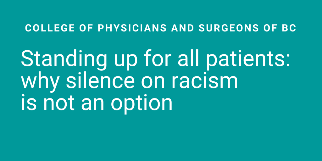 cpsbc_ca's tweet image. The College recognizes the collective power of a unified stance against discrimination, and that it cannot stay silent on such an important issue. Read a statement from our registrar here: ow.ly/GdHm50A3qxu