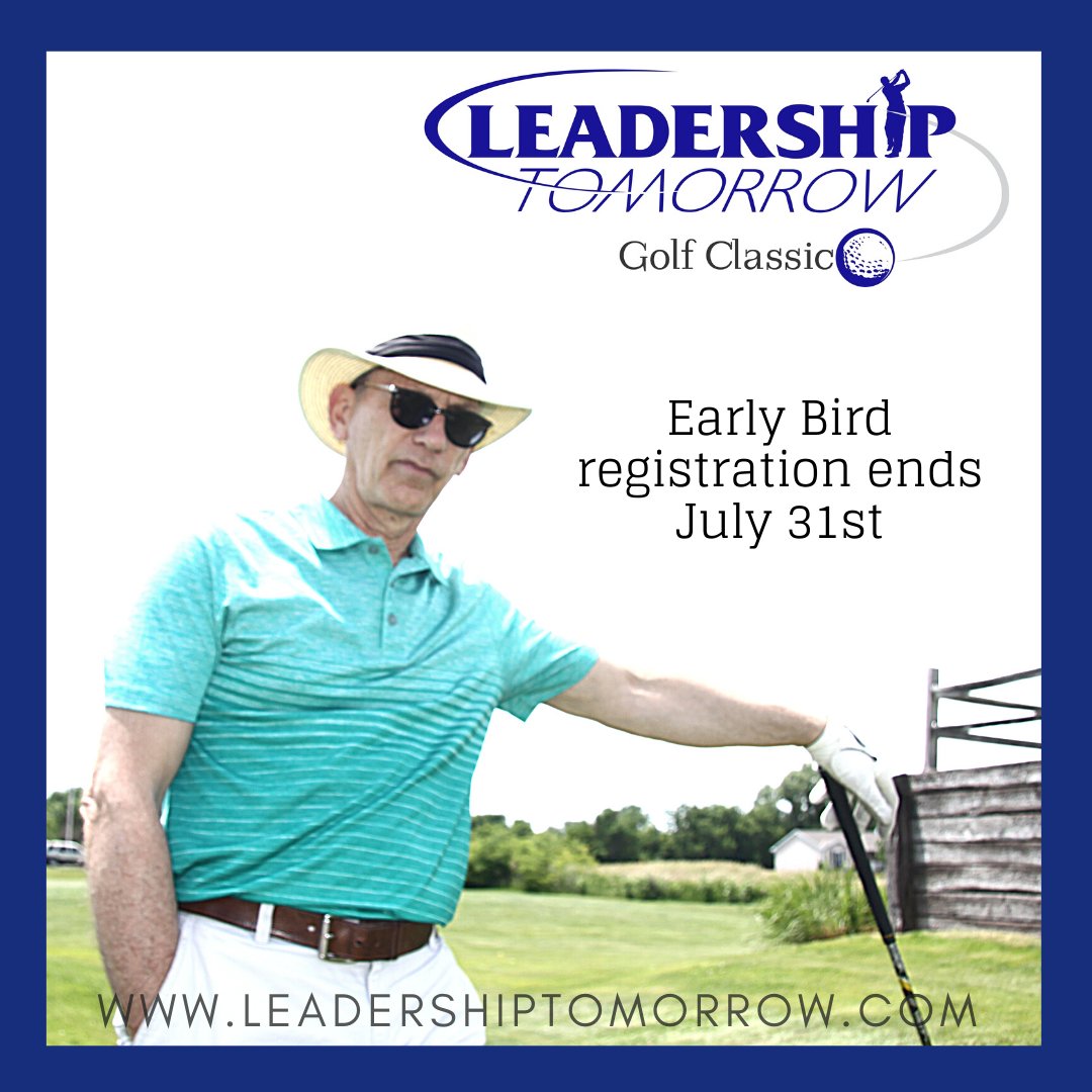 Our 21st Annual Golf Classic will be Friday, August 7th. Polish your clubs and register your team on our website: leadershiptomorrow.com/news-events/