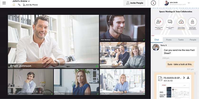 Avaya's tweet photo. Avaya Spaces: Because real-time should be an option for everything. Learn more at https://t.co/bxIpHBCEAg #ExperiencesThatMatter #collaboration #videoconferencing https://t.co/jsBGOGN0zz