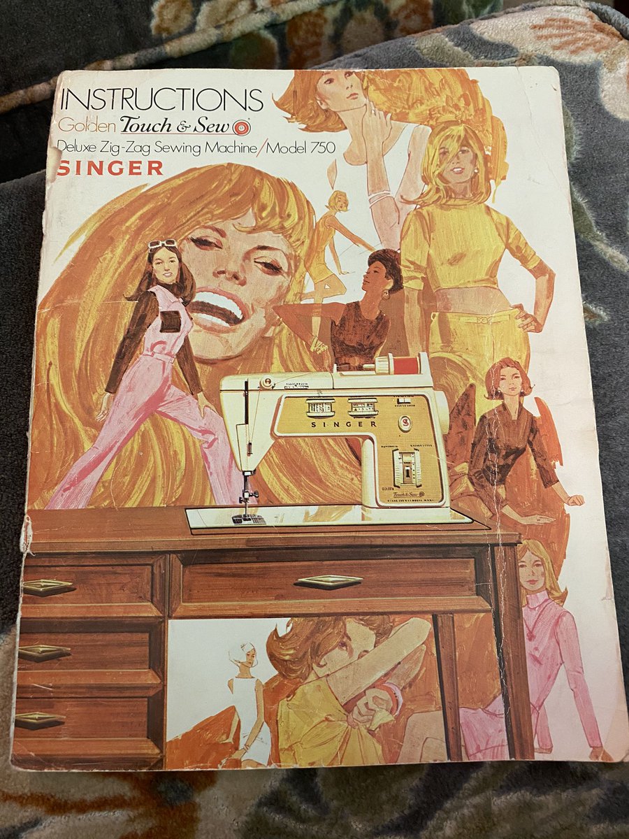 KleighM84's tweet image. This picture though... #1970 #sewingmachine #decadesago #marketinganyone