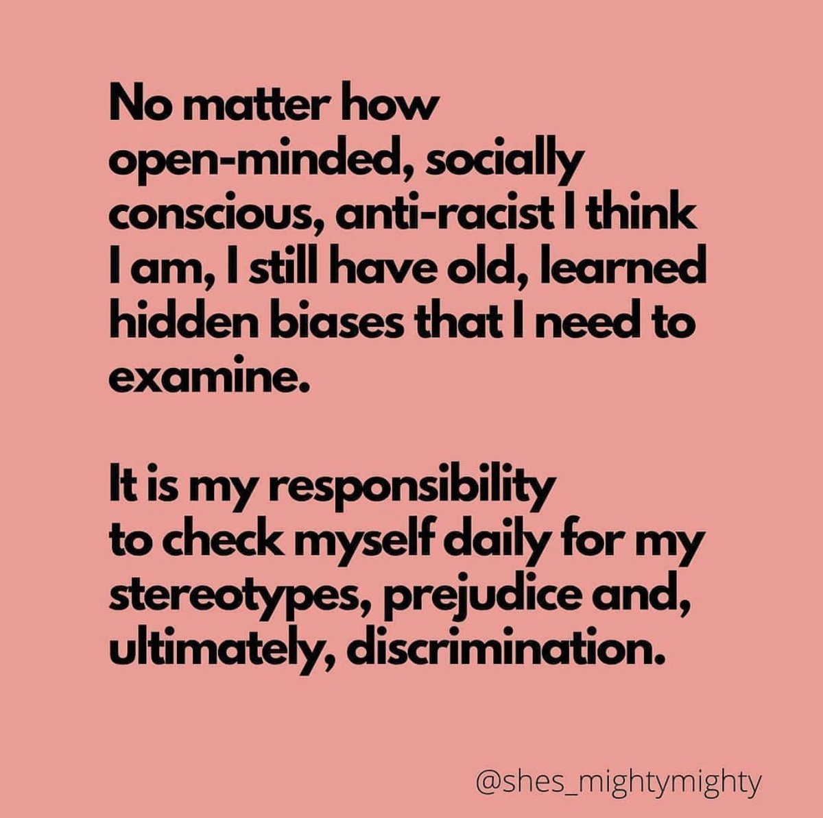 Continually checking my biases to improve my work with students &amp; humanity as a whole. #leydenpride #BlackLivesMatter