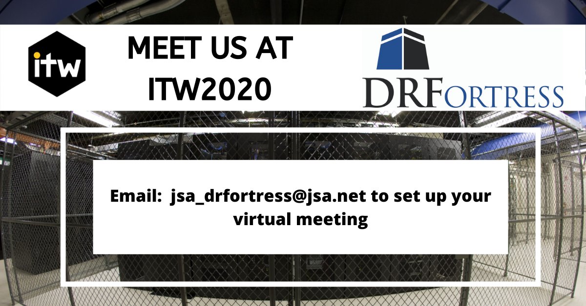 DRFortress's tweet image. #DRFortress offers the solutions you need, at a price point you can afford. Find out more about our economical and scalable enterprise-class solutions for your IT infrastructure by scheduling at virtual meeting at #ITW2020. Email: jsa_drfortress@jsa.net
