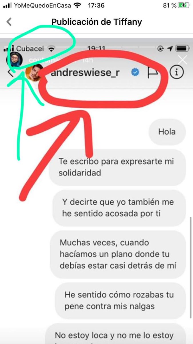 Otra cosa que me acabo de dar cuenta ; todas las empresas telefónicas del Peru, están utilizando el YOMEQUEDOENCASA pero el #MayraCouto aparece como CUBA CEL ...