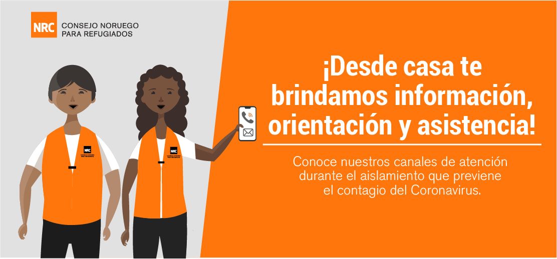 NRC_LAC's tweet photo. ¡Desde casa te brindamos informaci��n, orientación y asistencia!

Estamos adaptando nuestra atención a la población desplazada, migrante, con necesidad de protección internacional y víctima del conflicto armado.

Consulta los medios de comunicación en 👉 https://t.co/ZEcvauhHTH https://t.co/yMLkwM18FM