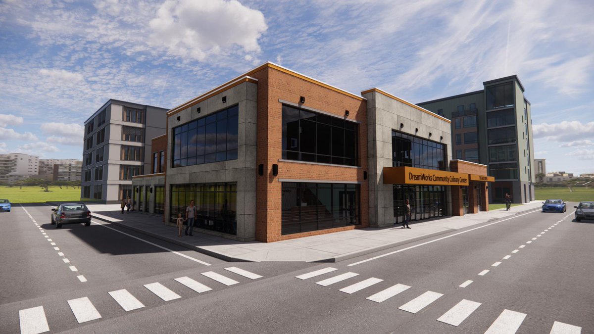 idealrenderings's tweet image. This culinary center is to be located in Maryland and will serve as a great place for people to learn how to cook. Not only will it be accessible to students, it also doubles as a food pantry and a place for the homeless to grab a hot meal. #CulinaryCenter #FoodPantry #Maryland