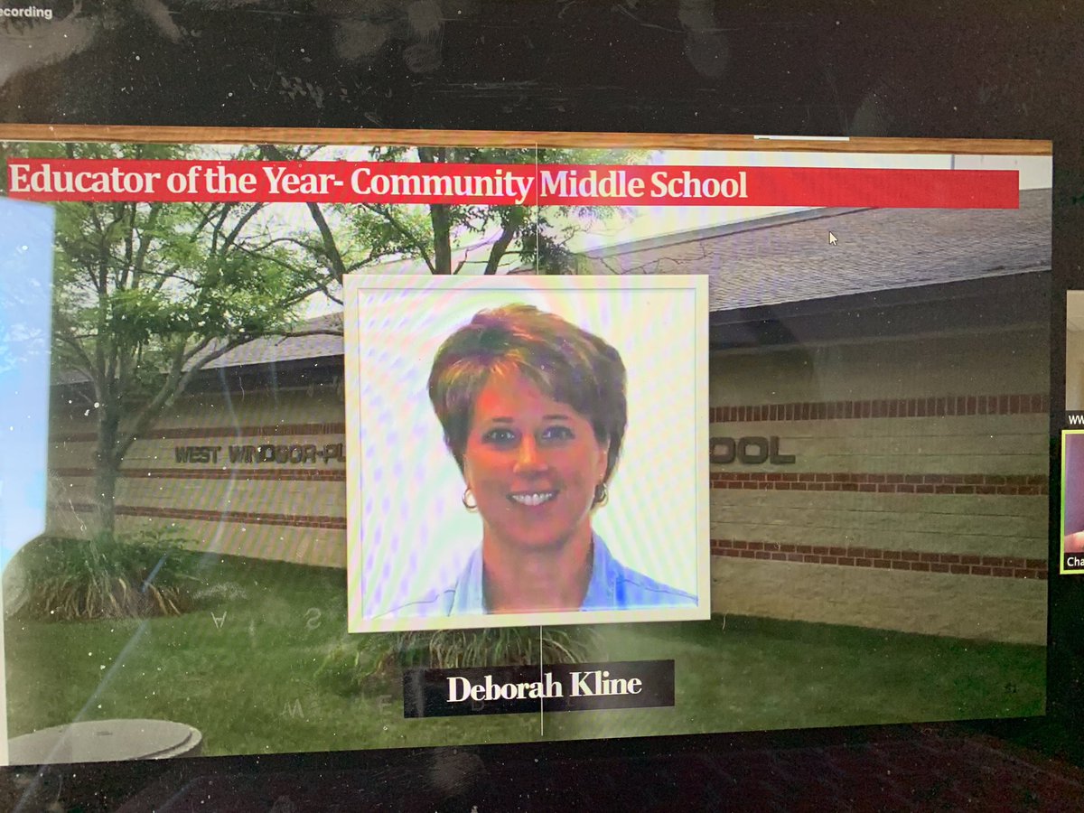 2DrSCarter's tweet photo. Congratulations to Mrs. Kline, our CMS Educator of the Year! #TeamCommUNITY 🖤❤️📚 https://t.co/VOPhj5OOUp