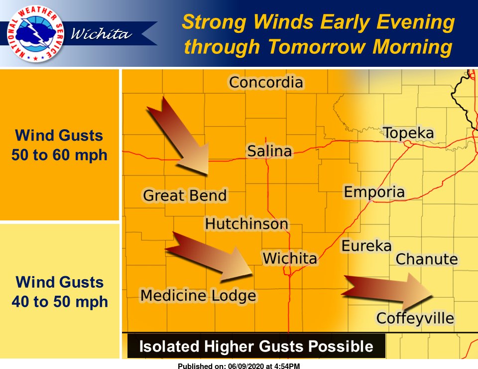 Strong winds are starting develop across portions of central and south