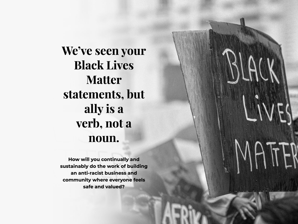Tomorrow evening I'm joining <a href="/RachRodgersEsq/">Rachel Rodgers</a> and other amazing creators for a small business town hall to listen, learn &amp; commit to building equitable, anti-racist organizations.

I'd love to see you there! 

go.helloseven.co/townhall