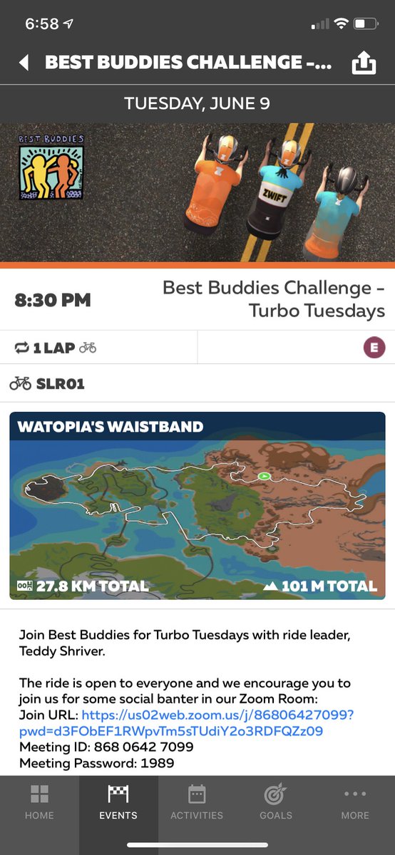 Join best buddies challenge on Zwift in 90 minutes for their Turbo Tuesday’s ride