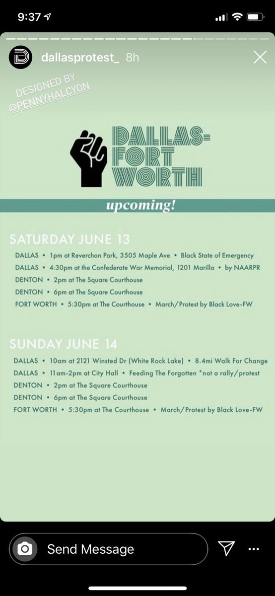 Rest of the week for DFW protests. Retweet! Spread the word. #protest2020 #protestforjustice #protests #blacklivesmatter #blm #dallasprotest #dallasprotests