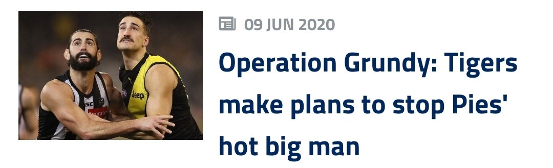 Craig Wegener (@craigwegener33) on Twitter photo The last time I saw a headline like this (replace Tigers with Giants), Grundy went on to score 181.... and I bought into the headline and didn't give him the C!!! VC loophole guarantees I won't make the same mistake again! <a href="/AFLFantasy/">AFL Fantasy</a> <a href="/WarnieDT/">Adam 'Warnie' Child</a> <a href="/RoyDT/">Adam Roy Davey</a> <a href="/CalvinDT/">Calvin</a> #AFLFantasy The last time I saw a headline like this (replace Tigers with Giants), Grundy went on to score 181.... and I bought into the headline and didn't give him the C!!! VC loophole guarantees I won't make the same mistake again! <a href="/AFLFantasy/">AFL Fantasy</a> <a href="/WarnieDT/">Adam 'Warnie' Child</a> <a href="/RoyDT/">Adam Roy Davey</a> <a href="/CalvinDT/">Calvin</a> #AFLFantasy