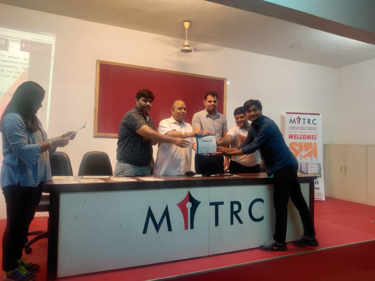 Mitrccivil's tweet photo. Year in a Review: Memories of Session 2019-20

Newsletter Award Ceremony: Civil Department got Second position in college level competition. https://t.co/XjpOYEAO2O