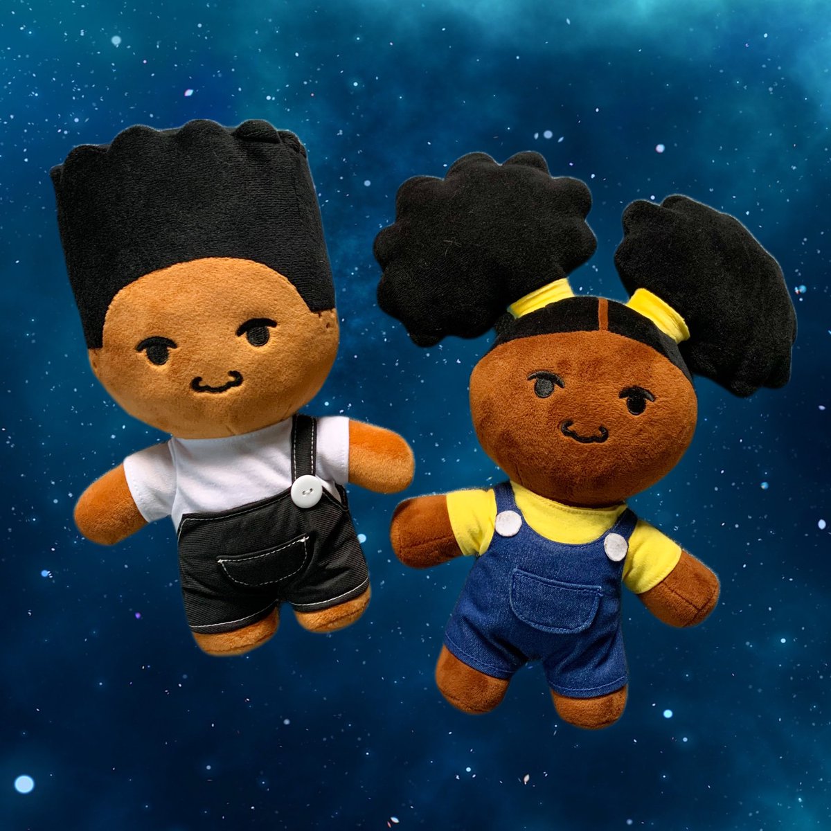 Plush Dolls: Zuri & Dre tweet media