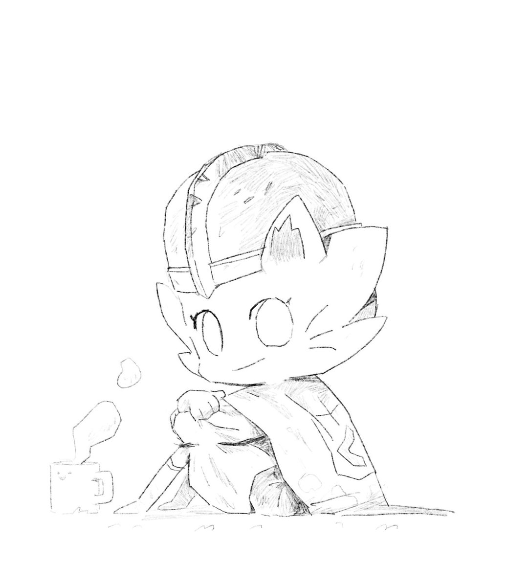 Late night Marble sketch, who I draw when I need to smile a little :) 